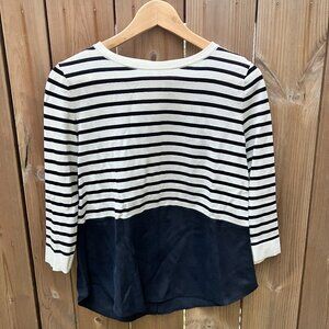 COS Color Block Quarter Sleeve Top